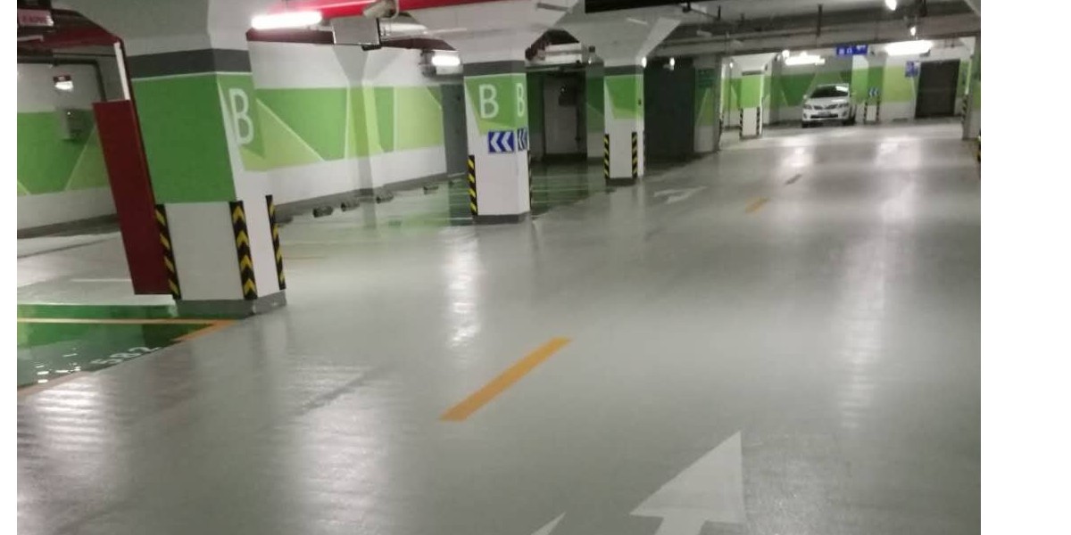 沈阳金地集团国际花园四期地下停车场地坪涂刷工程